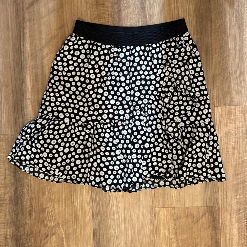 Anthropologie Button Skirt